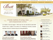 Tablet Screenshot of brettfuneralhome.net